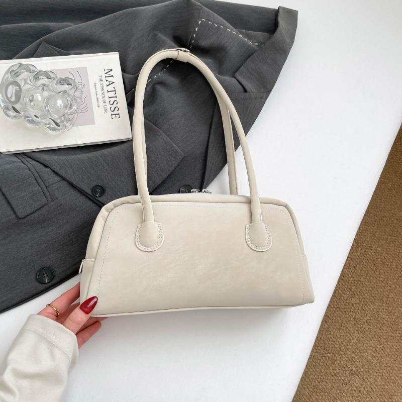 Borsa a spalla retrò piccola, Borsa a tracolla singola, Grande capacità per il pendolarismo, Borsa a sacco Boston