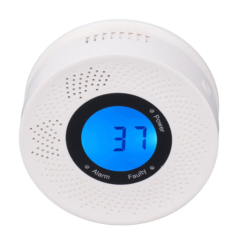 CO Detector Light Sound Alarm Digital Display Sensitive Quick Response Carbon Monoxide Monitor for Kitchen Bank