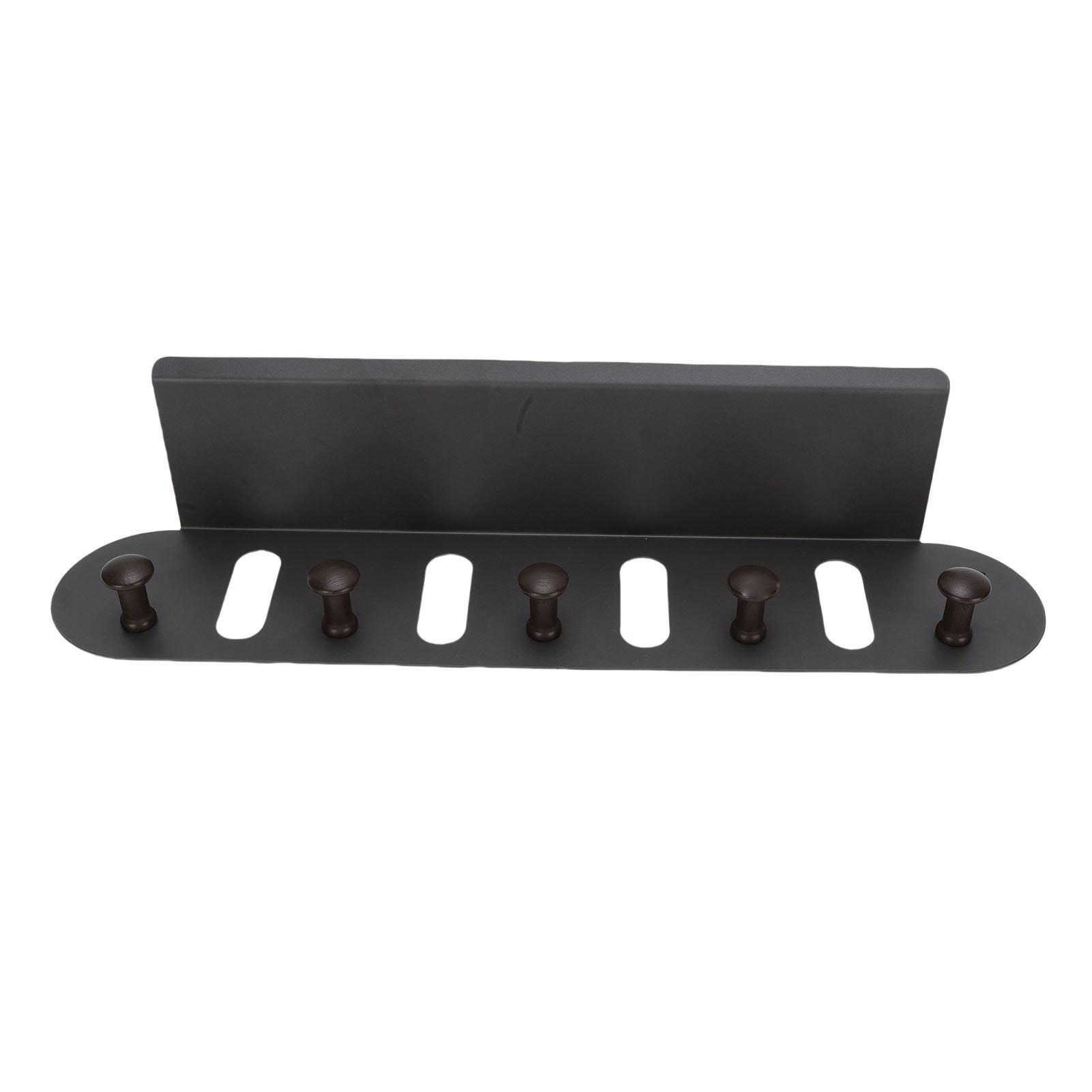 Entryway Shelf with Hooks Storage Living Room Bedroom Wall Mount for Coat Bag Hat Hanging