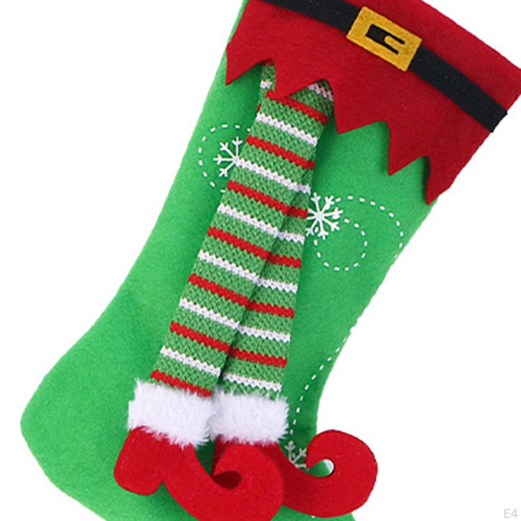 Christmas Decorative Stockings with Rope Xmas for Festival Hotel Decor