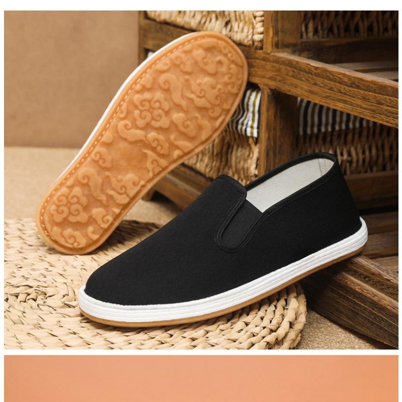 Men S Old Beijing Cloth Shoes Anti Slip Comfortable Breathable Lightweight Casual Shoes