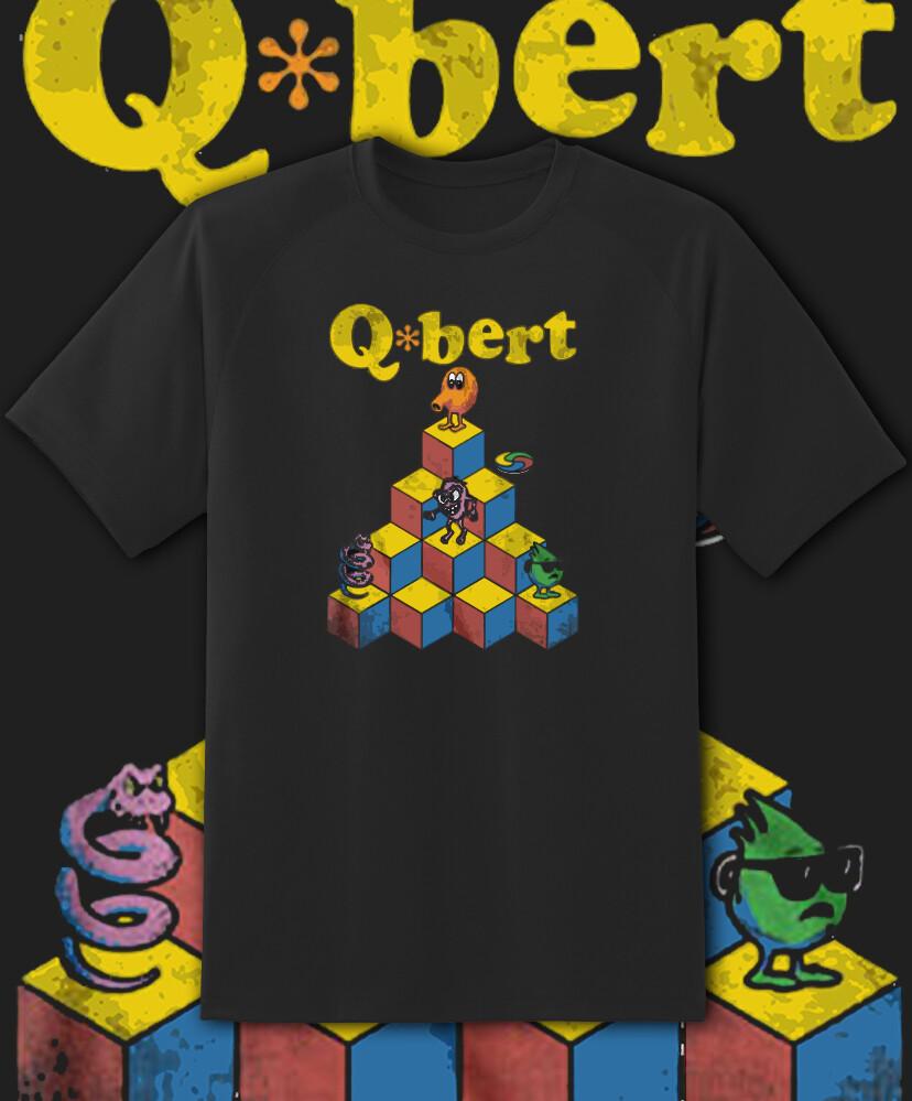 Q-Bert Q Bert Pyramid Video Game  T Shirt Youth M - Adult 6Xl Fast Ship! 3XL