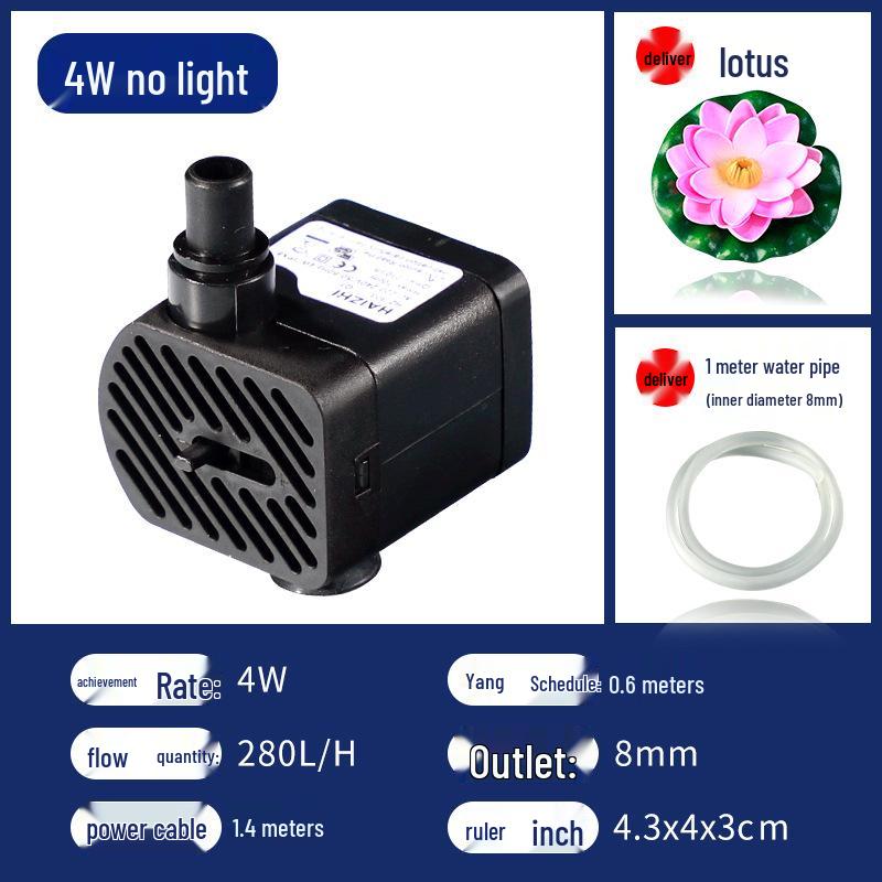 Bonsai Aquarium Leise Wasserpumpe mit Filtration für kleine Teiche