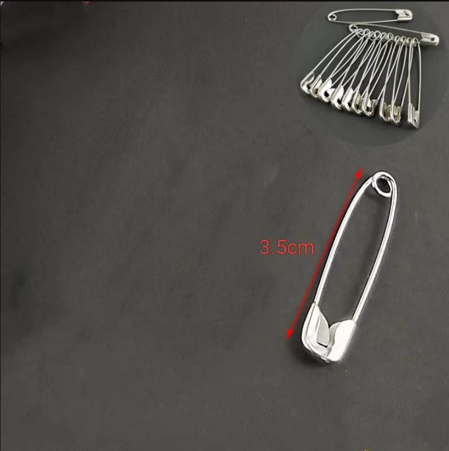20 Pcs/Lot Household Store Safety Pin Multipurpose Metal Clothes Safety Pin Durable Simple Safety Pin Office Supplies Paper Clip