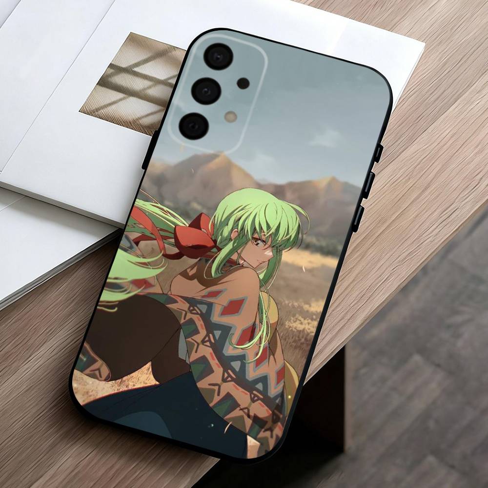 Japanese Anime C-Code G-Geass Phone Case For Samsung Galaxy A73,A72,A71,A70,A53,A52,A51,Soft Silicone Black Cover