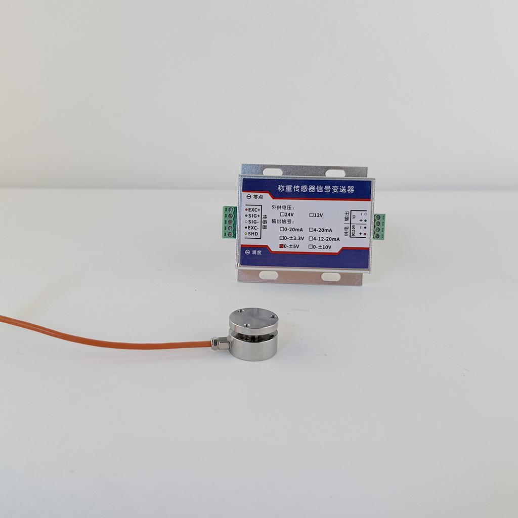 Micro Load Cell with Transmitter Kit 0-2000kg Alloy Steel Pressure Sensor 4-20mA 0-10V Output Weight Amplifier Module
