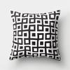 Simple Black and White Geometric Art Pattern Cushion Cover Home Living Room Sofa Decoration Square Pillow Pillow Cover