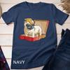 Pug Shirt Dog Puppy Funny Slice Gift Lover Cute Pizza Box Unisex T-shirt
