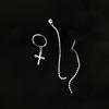 Asymmetrical Chain Earrings Femininity Simple New Internet Celebrity Temperament Fashion Versatile Long Fringed Ear Chain Hair