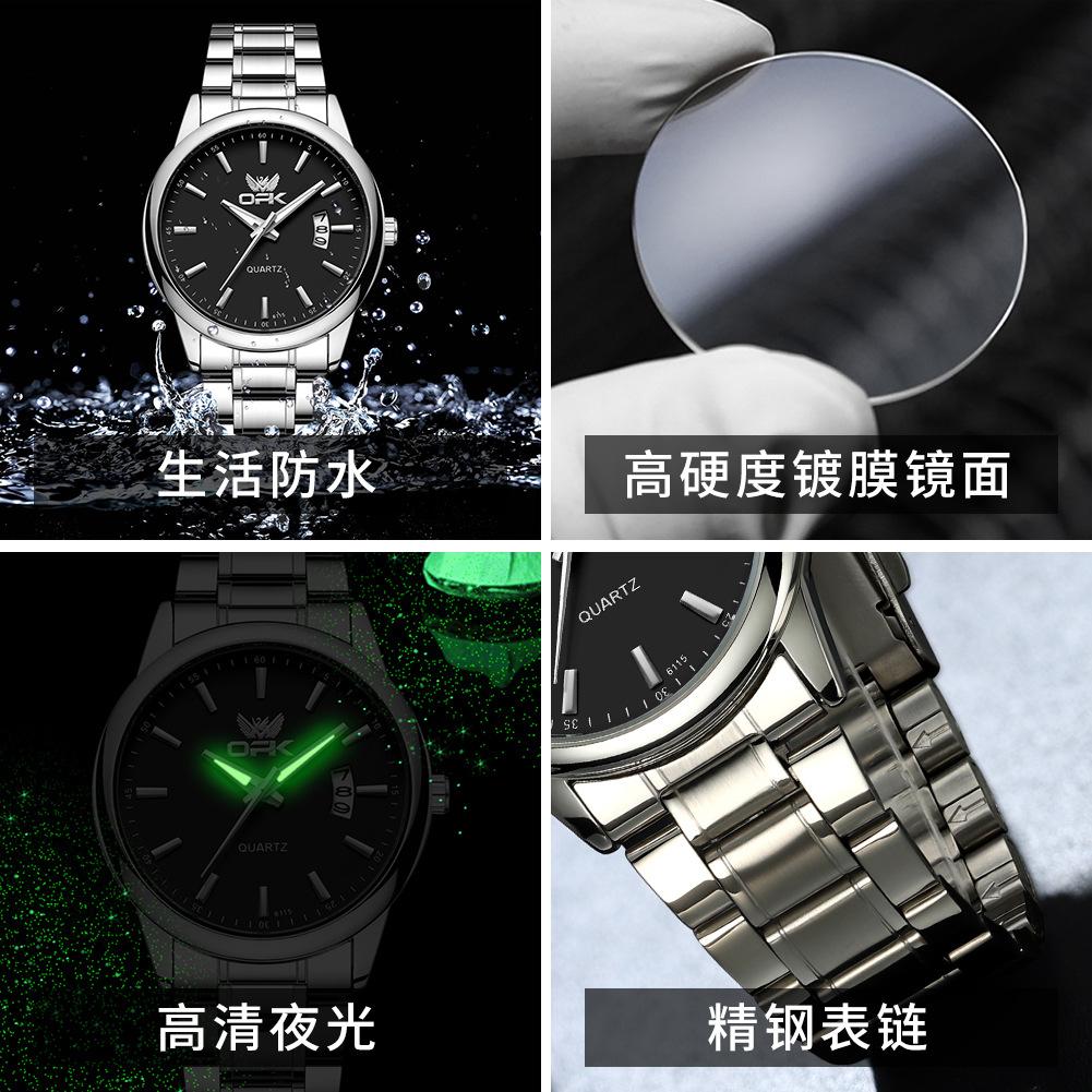 Kalender Quarz Uhr Leuchtend Wasserdicht Herrenuhr Herrenuhr