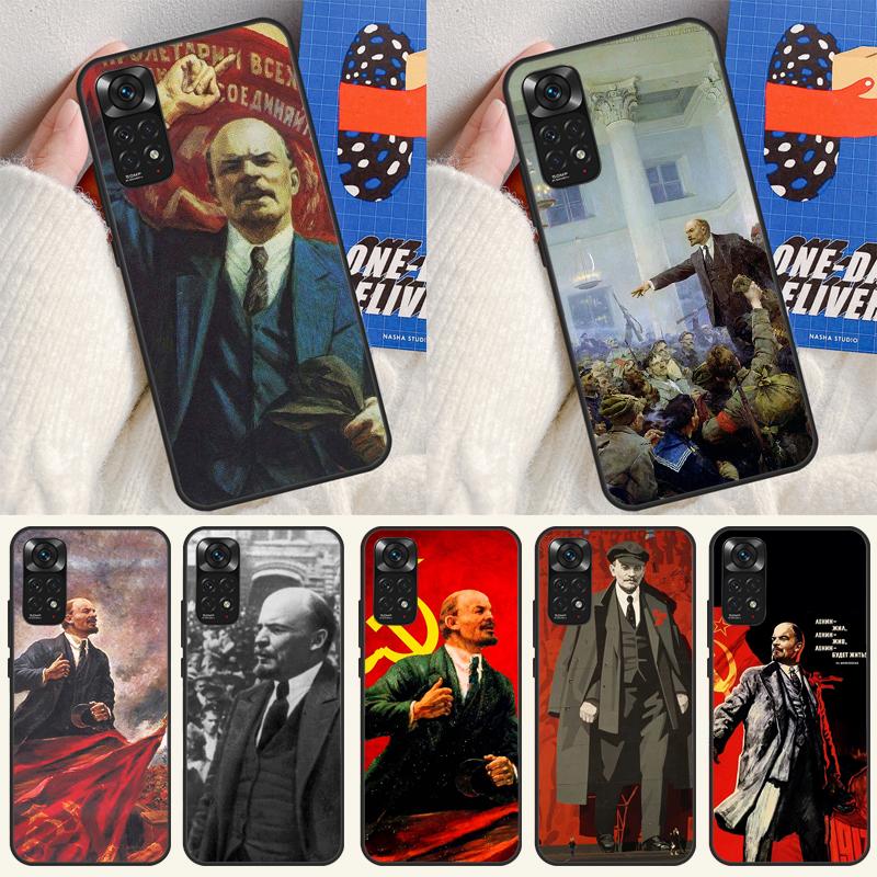 Lenin Soviet Union Flag Case For Xiaomi Redmi Note 14 12 11 9 10 13 Pro 9S 10S 11S 12S Redmi 13C 10C 12C 14C Cover