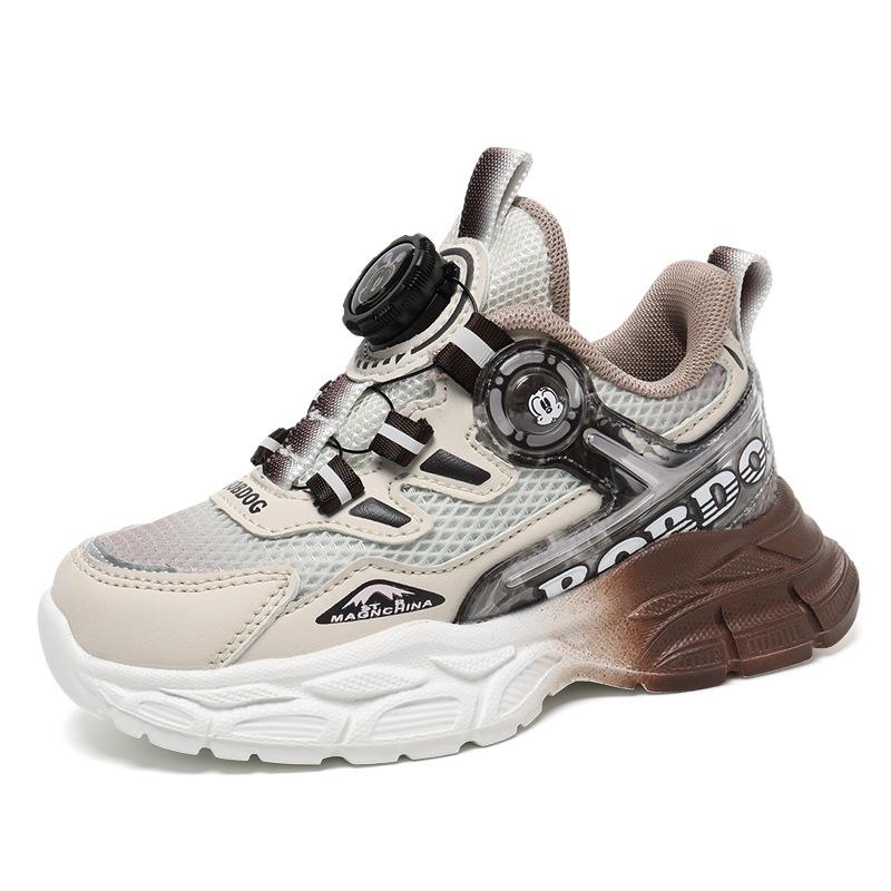Girls' sports shoes 2025 spring and autumn new children's shoes boys' fashion soft sole non-slip medium and older children's breathable dad shoes