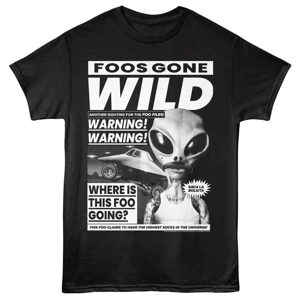 Foos Gone Wild - Newspaper - Solid Unisex Short Sleeve Children s T-shirt - Black 120