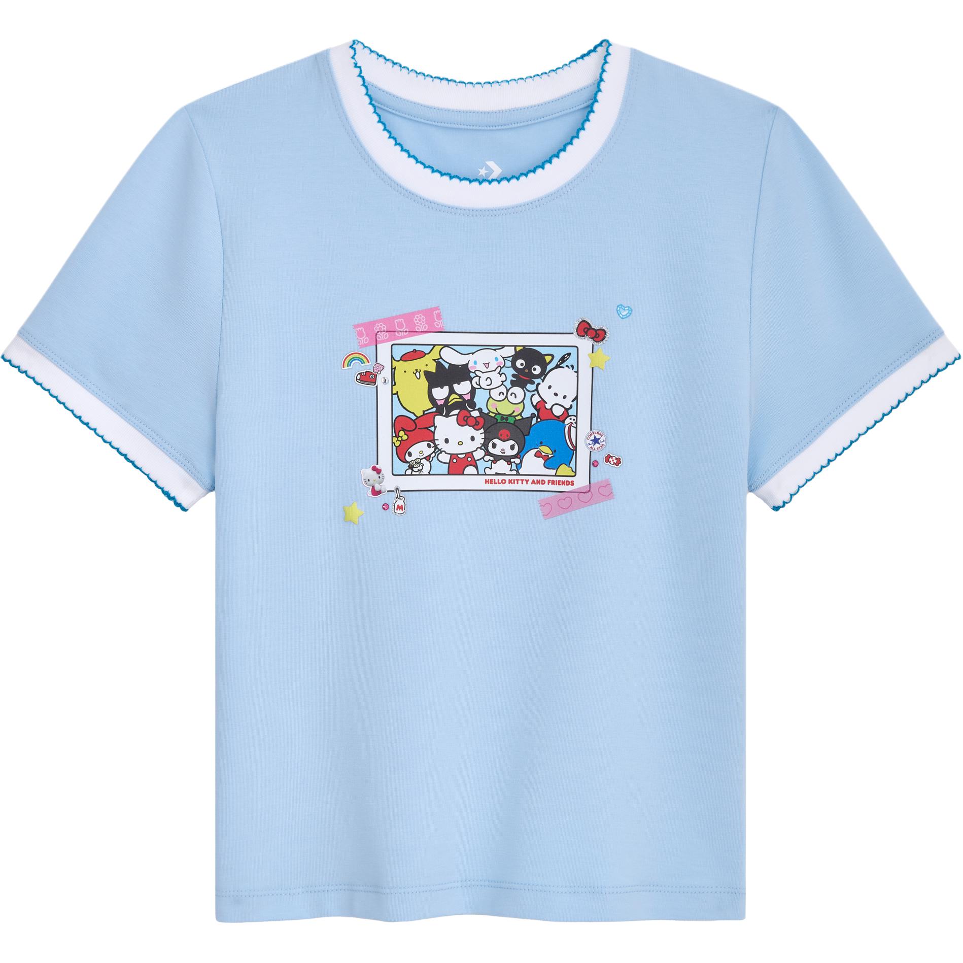 Converse x Hello Kitty And Friends T Shirt Women s CVW5T519-C9E L