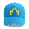 New Summer Double Gun Shooting Pistol Print Cap Unisex Women Unisex Cotton Hat Snapback Hats Trucker Cap SunHats