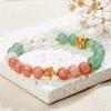 Green Aventurine Beaded Bracelet: National Style, Versatile, Cold Feel, Light Luxury, High-End Jewelry for Women