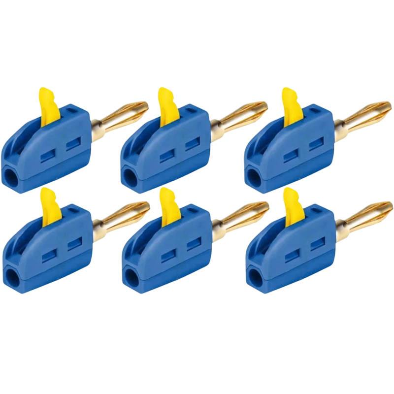 4mm No Solder Wire Connector High Current 32A Banana Plug Electrical Test Block Power Testing Instrument Plug Musical Speaker