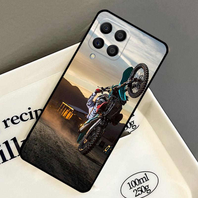 Moto Cross Motorcycle Sports Case For Samsung Galaxy M21 M31 M14 M34 M54 M33 M16 M36 M56 M53 M13 M12 M32 M52 M15 M55 M35