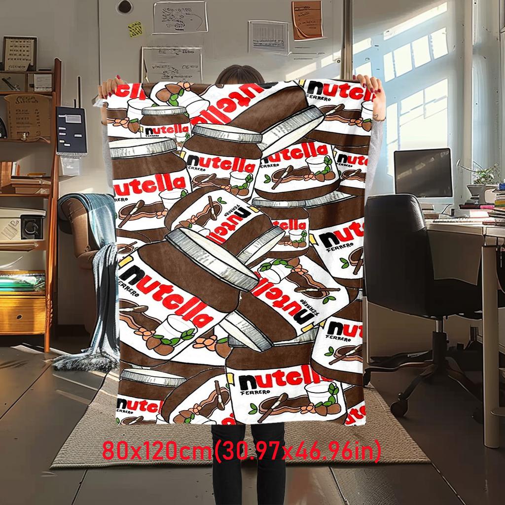 Nutella Vafle Potěšení Měkká Pohodlná Všechna Roční Období Pohovka Kancelářské Šlofíky Venkovní Cestování Perfektní Skvělý Dárek