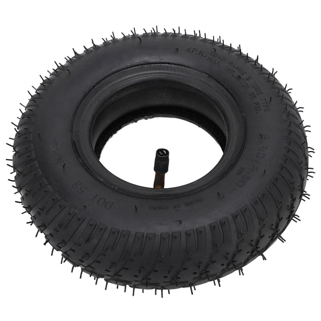 2.80 2.50‑4 Tire and Tubes with TR87 Bent Valve Stem Tires Inner Tube Set for Hand Truck Utility Cart Wheelbarrows