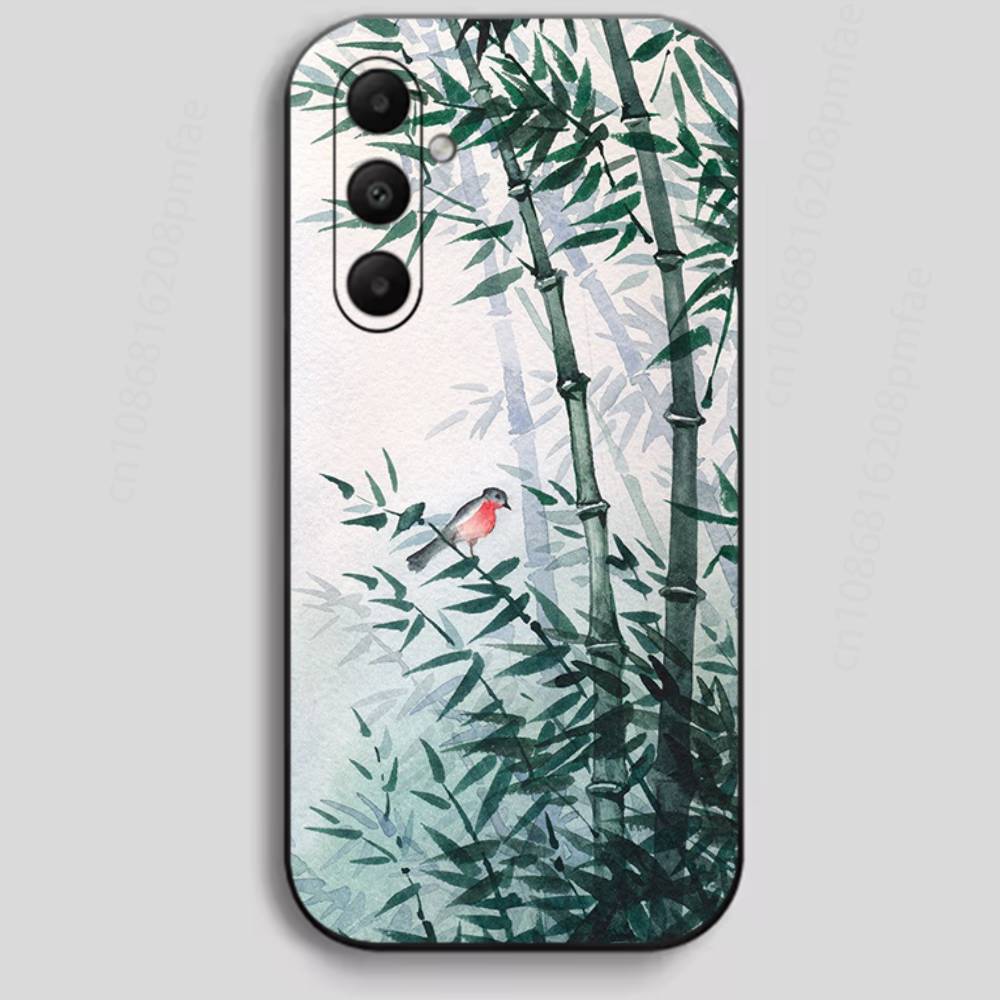 

Chinese Style Bamboo Elegant Fashion Phone Case for Samsung Galaxy A73,23,53,33,24,72,22,52,32,54,A34 Soft Cover 8 Samsung A 21 A21S