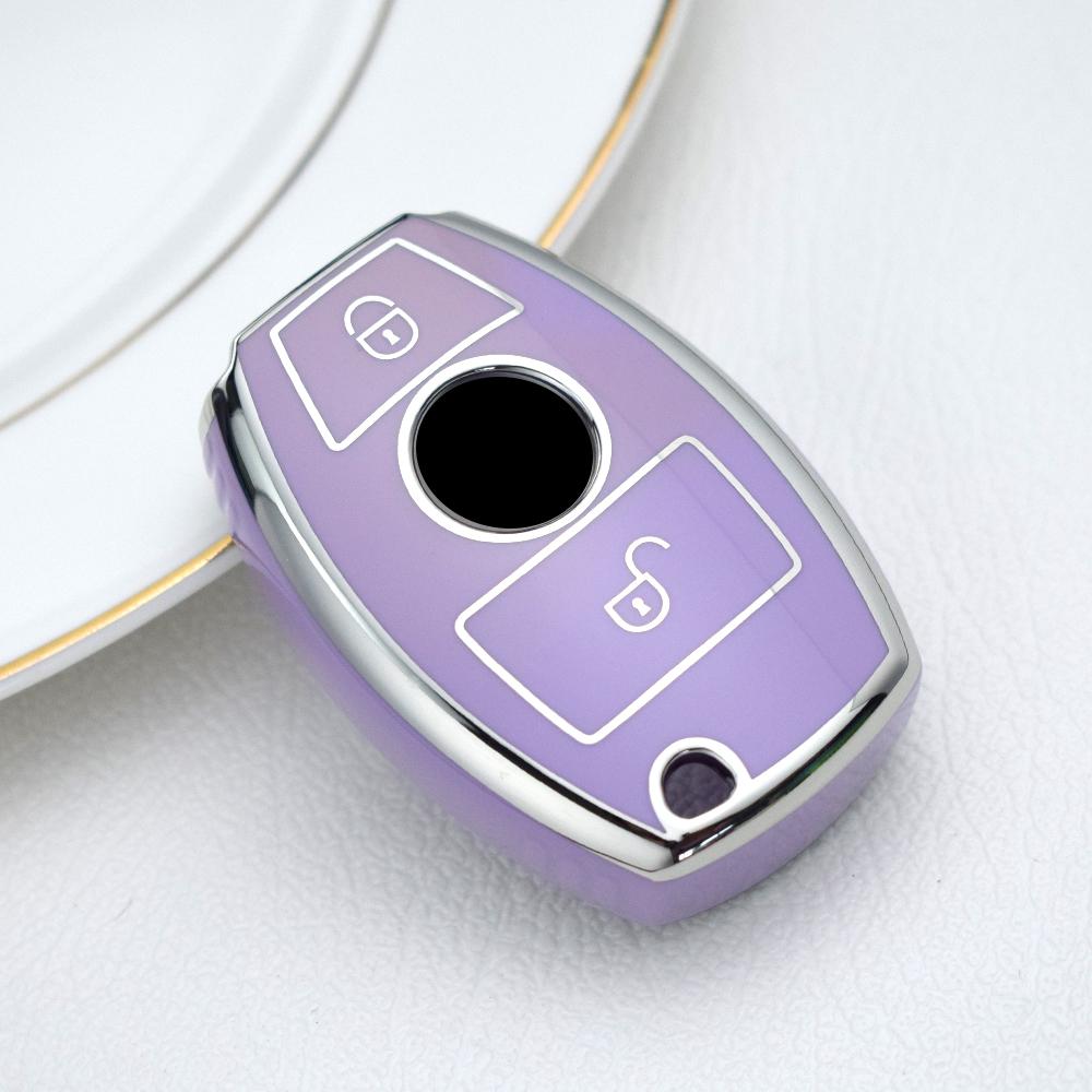 2 3 Buttons TPU Car Key Case Cover Fob For Mercedes Benz A B C E Class GLS GLA GLK GLC CLS CLA W204 W205 W212 W463 W176 Shell