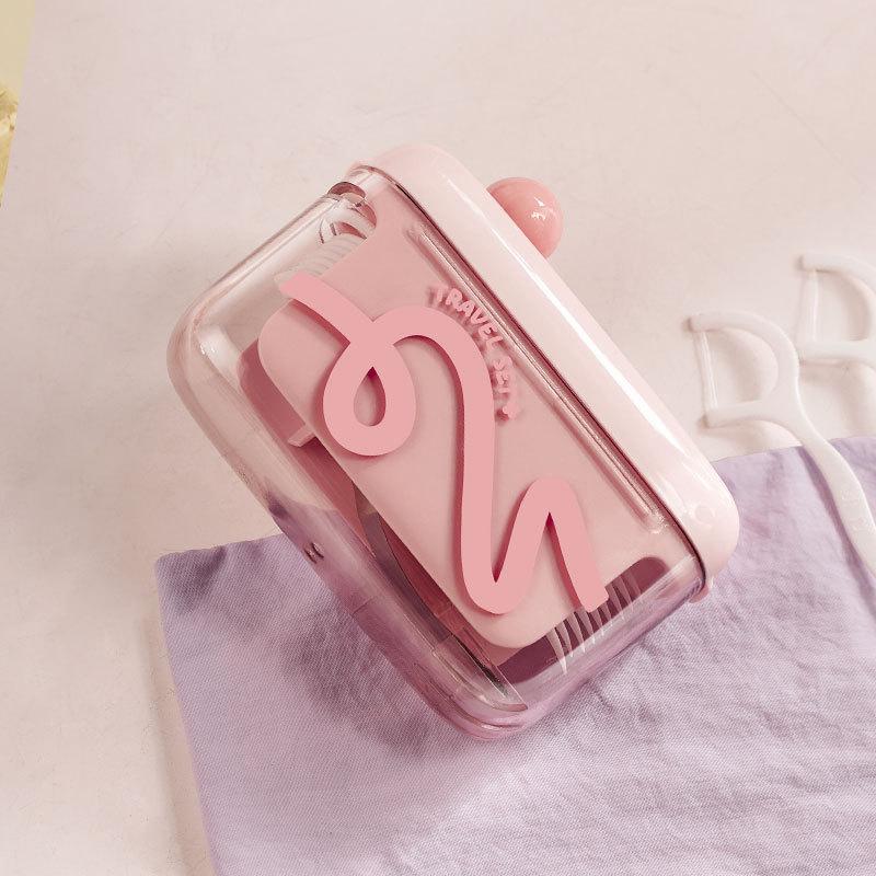 The Floss Box Automatically Pops Up, Portable Portable Household High-end Toothpick, Floss, Ultra-fine Floss Stick Storage Box.