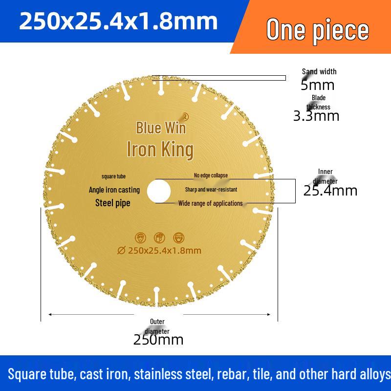 Stainless Steel Angle Grinder Disc: Iron Cutter, Metal Saw, Diamond Grinding Wheel, Tile Grooving