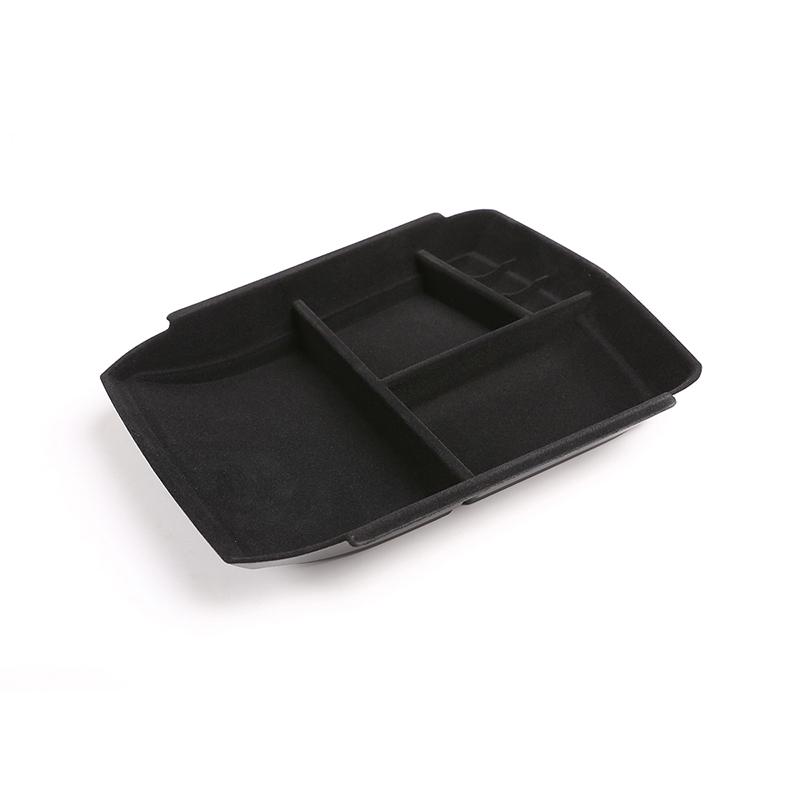 For Cadillac XT5 2016- XT6 -23 ABS Flocked Car Center Console Bottom Organizer Storage Box Storage Tray Car Accessories