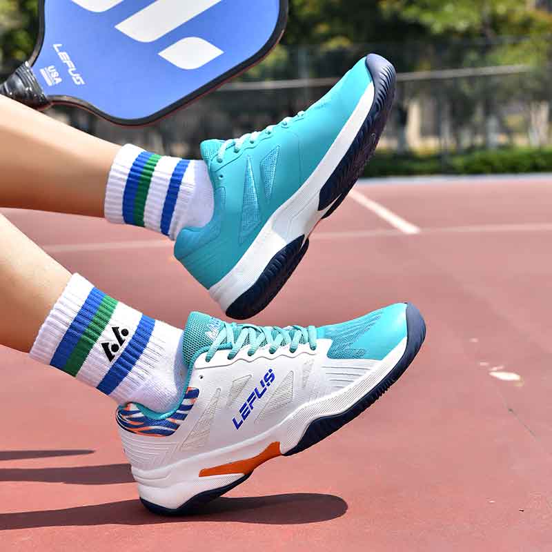 36-46 LEFUS Unisex Sneakers Shock-absorbing Anti-skid Wear-resistant and Breathable Badminton Shoes Professional Training Shoes