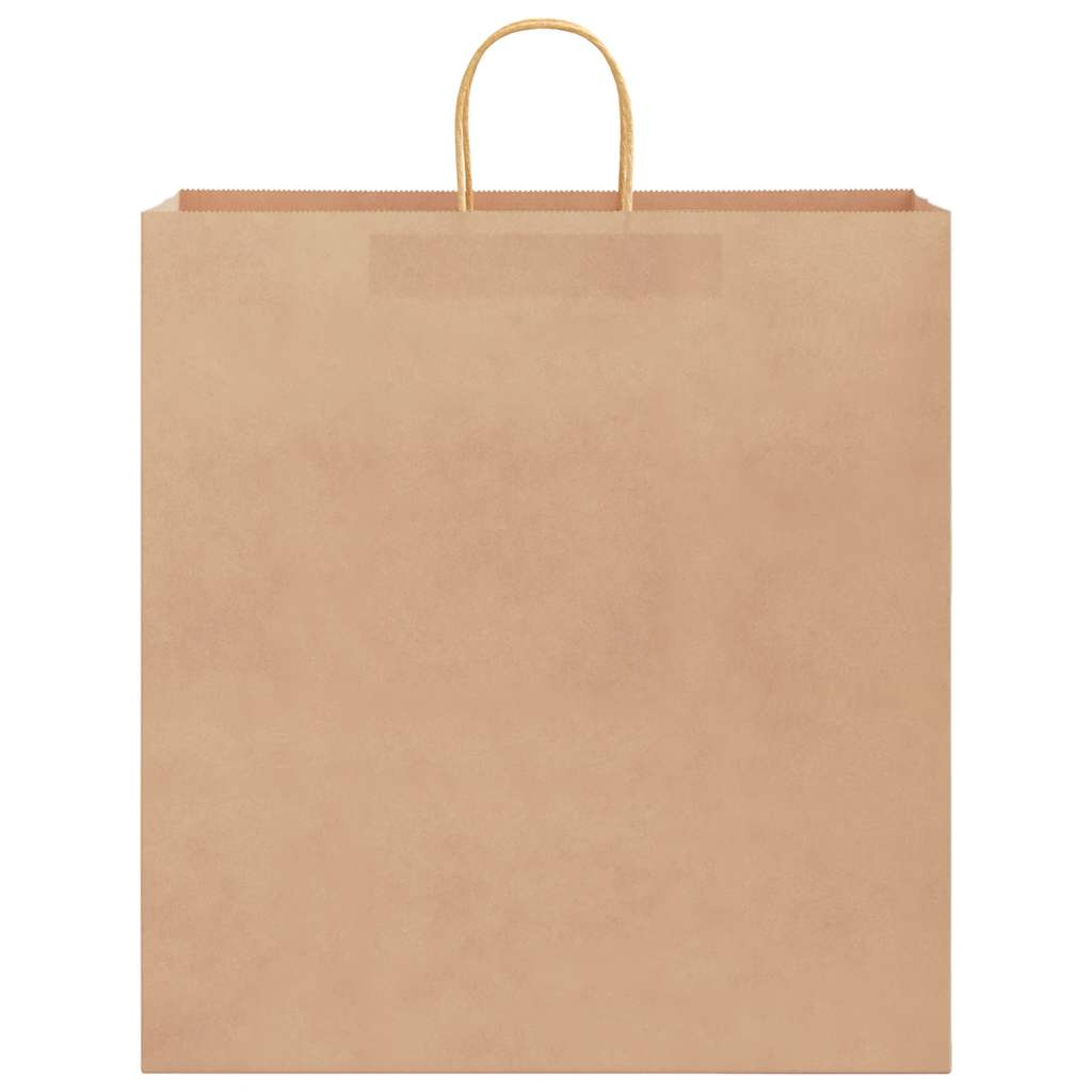 Paper Shopping Bags 250 pcs with Handles Brown 45 x 17 x 48 cm