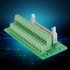 Terminal Breakout Block, Male Header Breakout Board, Terminal Block Connector, IDC34P, 34-Pin, PLC Interface, Simple DIN Rail Mounting Legs