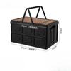 Collapsible Storage Bin With Handle Large Capacity Portable Storage Container Stackable Multifunctional Outdoor Camping Items