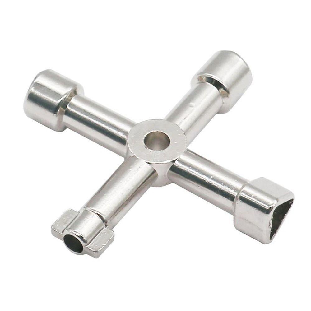Internal Triangle Key Wrench 4 Ways Elevator Cabinet Wrenches New Cross Switch Alloy Spanner  Home
