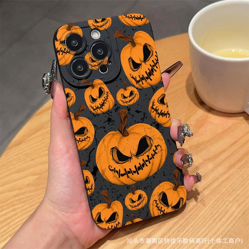 Halloween element Apple 15promax mobile phone case iphone14 is suitable for 12/13mini new 16Pro soft
