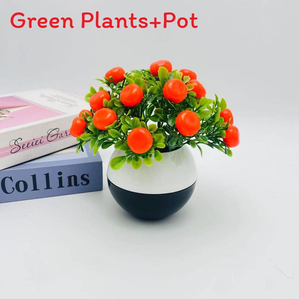 Chili Plastic Cherry Fruit Bonsai With Realistic Design Home Decoration Event