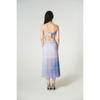 Hatu Beach Printing Slit Midi Skirt Purple
