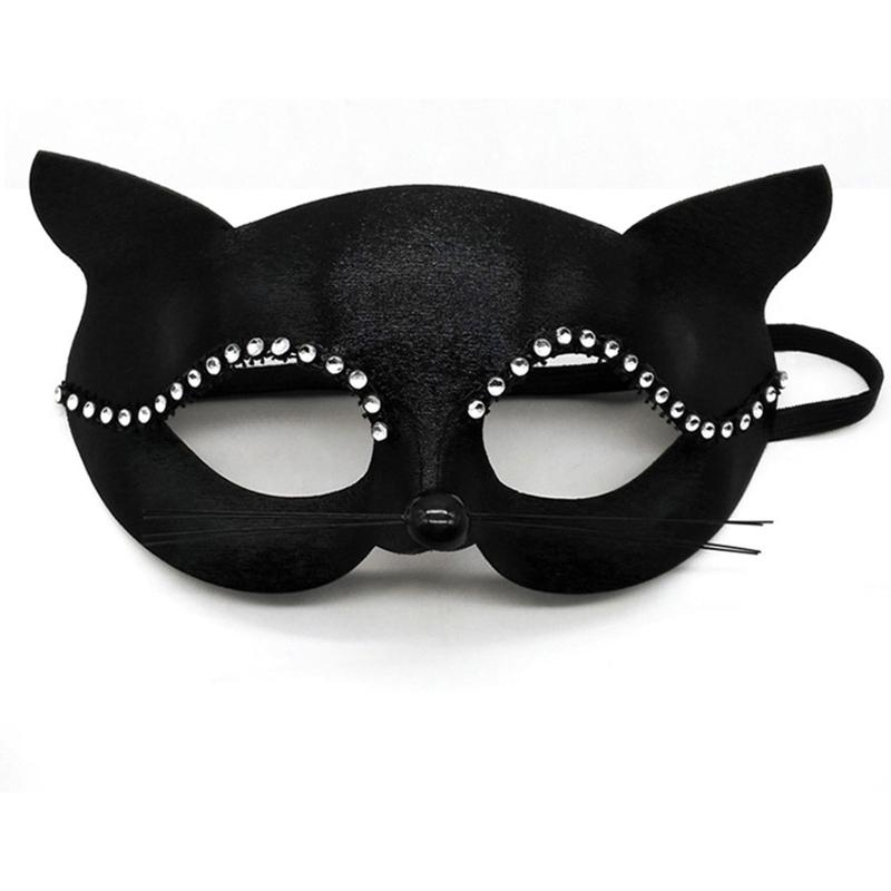 Cats Lace Mask Cosplay Mask Half Face Sexy Fox Face Mask Night Club Shows Dance Role Playing Prop  Lace Mask Masquera