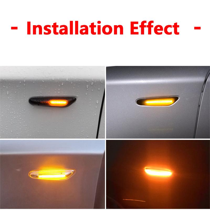 New Turn Signal Light For BMW 5 Series E60 Sedan E61 Wagon X3 E83 2004-2010 LED Side Marker Mirror Indicator Lamp