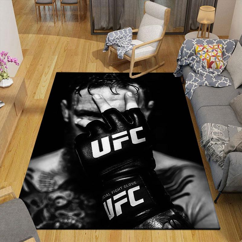 Conor Printed Carpet, Home Sofa Decoration for Living Room & Bedroom, Non‑Slip Play Flannel Floor Mat for Game Room