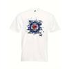 Men'S The Jam Paul Weller MOD T-Shirt - Vintage 70s/80s Band Tee with Subway Station Graffiti Print, White with Black & Blue Lyrics & Album Art,