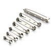 Louleur 50pcs Metal Brooch Pins Clip Base Pins Safety Pins Brooch Settings Blank Base For DIY Jewelry Making Supplies Wholesale