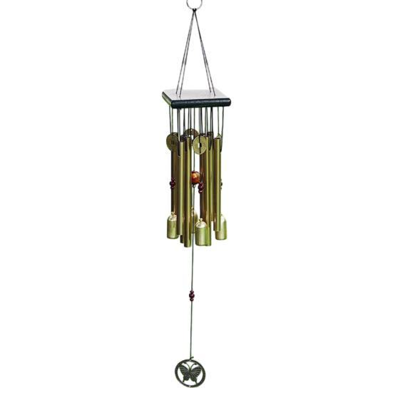 Wind Chime for Outside Butterfly/Horse/Fan/Ship Metal Tube Windchime for Patio Yard Porch Hanging Decoration Housewarming Gift for Men Women