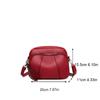 Solid Color Fashionable Rivet Zipper Women's Mobile Phone Bag Simple Soft Leather Shoulder Crossbody Small Square Bag