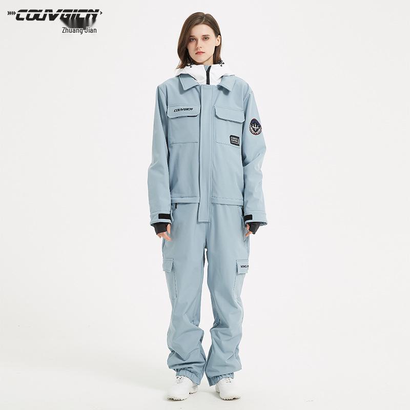 Unisex Adult Ski Suit: Windproof, Waterproof, Warm Snowboard Set for Couples