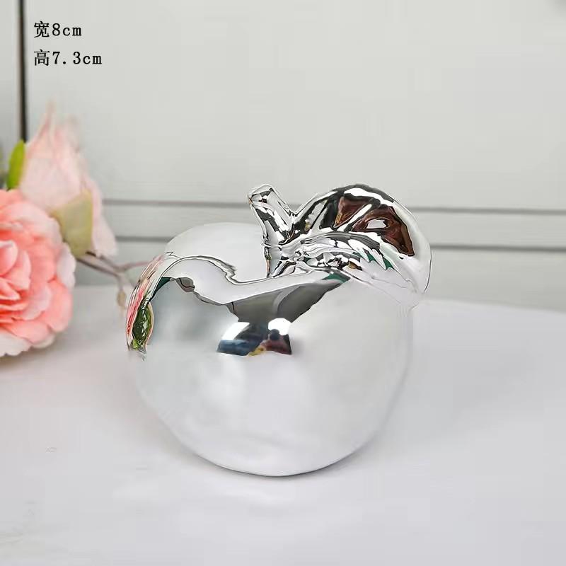 

Креативні Декоративні Предмети Apple Позолочена Керамічна Фруктова Композиція Вітальня Офісний Стіл Скульптура Яблука Декоративні Предмети Домашній Декор