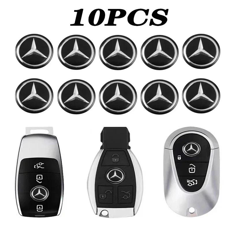 Autoaufkleber 14MM Auto Dekorationszubehör Auto Schlüssel Aufkleber Für Mercedes Benz AMG W203 W206 W220 W205 W211 W177 W204 W2