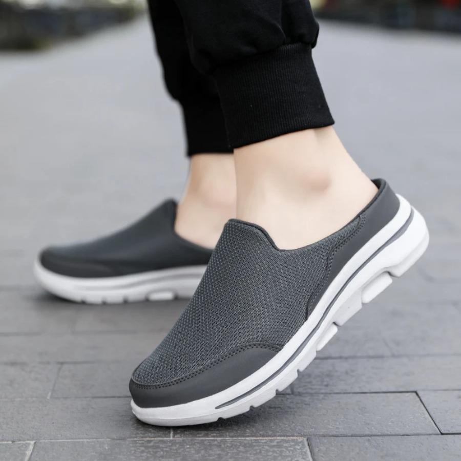 2025 Men Slippers Summer Breathable Home Indoor Slippers Men Thick Bottom Slides Fashion Couple Walking Shoes Chanclas Hombre