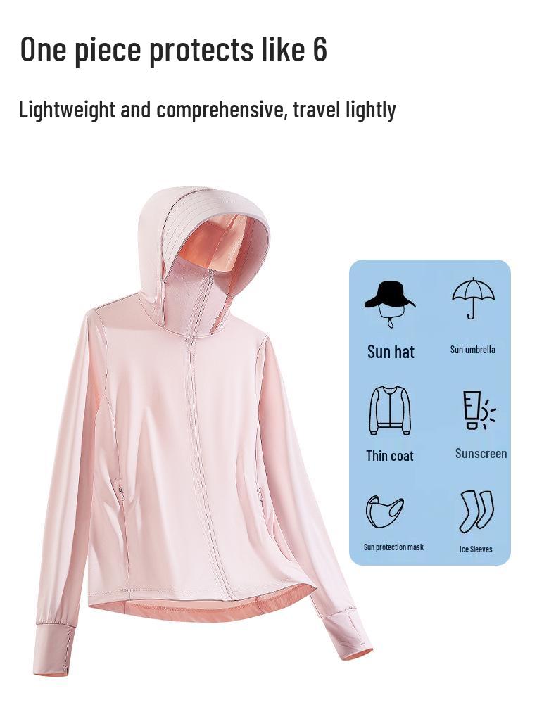 UPF50+ Ice Silk Sun Protection Jacket for Men & Women - Lightweight UV Protection for Summer Outdoor Activities