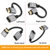 20cm Left Bend HDMI Male to Female 4K High-Definition Extension Cable Audio Video Adapter Cord